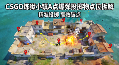 CSGO炼狱小镇A点爆弹投掷物点位拆解封面图
